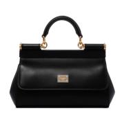 Zwarte Sicily Kleine Handtas Dolce & Gabbana , Black , Dames