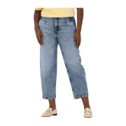 Mom Jeans Blauw Drykorn , Blue , Dames