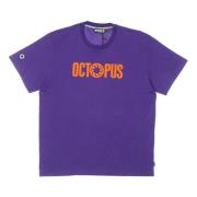 Paarse Logo Tee Korte Mouw Octopus , Purple , Heren