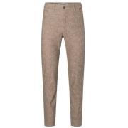 Chino Stijl Broek MAC , Brown , Heren