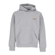 Grijze Hoodie Amerikaans Script Carhartt Wip , Gray , Heren