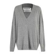 Oversized Gebreide Trui Essentiel Antwerp , Gray , Dames