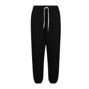 Fleece Sweatpants Ralph Lauren , Black , Dames