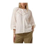 Elegante Witte Blouse Lovely Suncoo , White , Dames