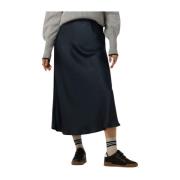 Bovary Rok - Stijlvolle Maxi Rok Neo Noir , Blue , Dames