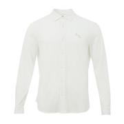 Casual Katoenen Shirt voor Mannen Armani Exchange , White , Heren