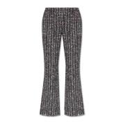 Tweed Broek Balmain , Black , Dames