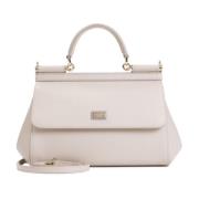 Neutrale Schoudertas Miss Sicily Stijl Dolce & Gabbana , Beige , Dames