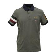 Polo Korte Mouw Aeronautica Militare , Green , Heren