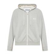 Sweatshirt met Logo Golden Goose , Gray , Heren