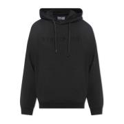 Sweatshirt met Logo Versace Jeans Couture , Black , Heren