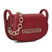 Rode Vinyl Flap Tas Valentino by Mario Valentino , Red , Dames