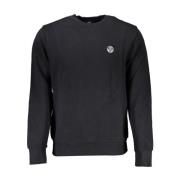 Zwarte Katoenen Crewneck Sweatshirt met Logo North Sails , Black , Her...