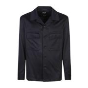 Zwarte Shirts voor Mannen Aw24 Ermenegildo Zegna , Black , Heren