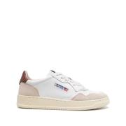 Witte Sneakers met Leren Panelen Autry , Multicolor , Heren