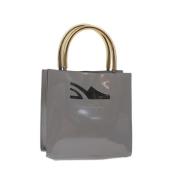 Pre-owned Leather handbags Salvatore Ferragamo Pre-owned , Gray , Dame...