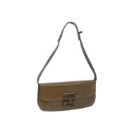 Pre-owned Leather shoulder-bags Salvatore Ferragamo Pre-owned , Brown ...