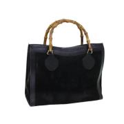 Pre-owned Suede gucci-bags Gucci Vintage , Black , Dames