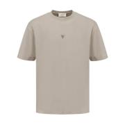 Crewneck Oversized Fit T-shirt Korte Mouw Pure Path , Beige , Heren