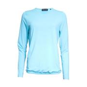 Blouson O-Neck Top Lange Mouw Roberto sarto , Blue , Dames