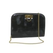 Pre-owned Leather shoulder-bags Salvatore Ferragamo Pre-owned , Black ...