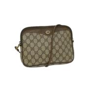 Pre-owned Canvas gucci-bags Gucci Vintage , Beige , Dames