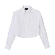 Witte Monogram Jacquard Shirt Marc Jacobs , White , Dames