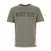 Zachte Grijze Katoenen T-shirt Golden Goose , Gray , Heren