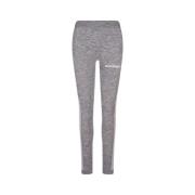 Grijze Sportlegging met Logodetail Palm Angels , Gray , Dames