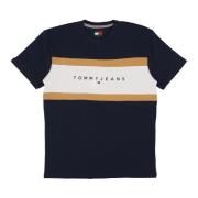 Donkere Nacht Marine Cut & Sew Tee Tommy Hilfiger , Blue , Heren