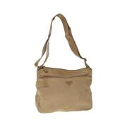 Pre-owned Nylon prada-bags Prada Vintage , Beige , Dames