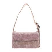 Kristal Metalen Mesh Schoudertas Benedetta Bruzziches , Pink , Dames