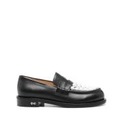 Bicolour Pearl Loafers Mach & Mach , Black , Dames