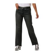 Klassieke High Straight Leg Jeans My Essential Wardrobe , Blue , Dames