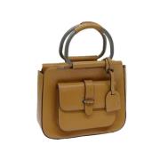 Pre-owned Leather gucci-bags Gucci Vintage , Brown , Dames