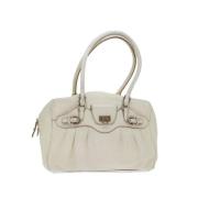 Pre-owned Leather shoulder-bags Salvatore Ferragamo Pre-owned , White ...