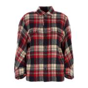 Geborduurde Flanellen Dean Shirt Dsquared2 , Red , Dames