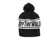 Pom Pom Beanie Zwart/Wit Vans , Black , Heren