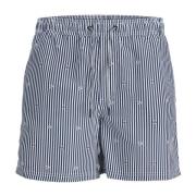 Gestreepte zwembroek Jack & Jones , Blue , Heren