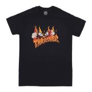 Neckface Zwart Heren T-shirt Thrasher , Black , Unisex