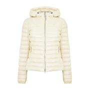 Moonbeam Donsjas Rits Logo Parajumpers , White , Dames