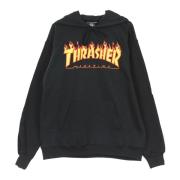 Flame Hood Sweatshirt Zwart/Geel Thrasher , Black , Unisex