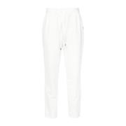 Witte cropped broek met elastische tailleband Liu Jo , White , Dames