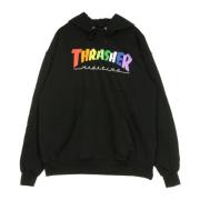 Regenboog Mag Zwart Hoodie Mannen Thrasher , Black , Unisex