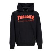 Skatemag Hoodie Zwart/Rood Thrasher , Black , Unisex