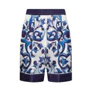 Zijden shorts Dolce & Gabbana , Blue , Dames