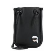 Seizoensgebonden Pochette met Bandje Karl Lagerfeld , Black , Dames