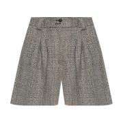 Gestreepte shorts Golden Goose , Black , Dames