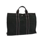 Pre-owned Cotton handbags Hermès Vintage , Black , Dames