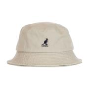 Gewassen emmerhoed khaki katoen Kangol , Beige , Unisex